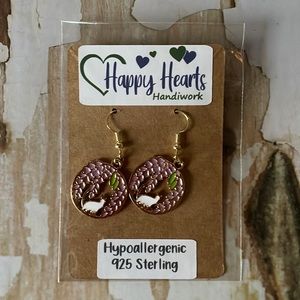 Cat Drop Earring’s “Purple Vine”